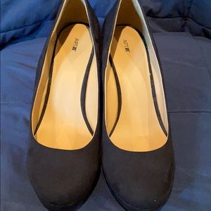 All black heels. Size 10